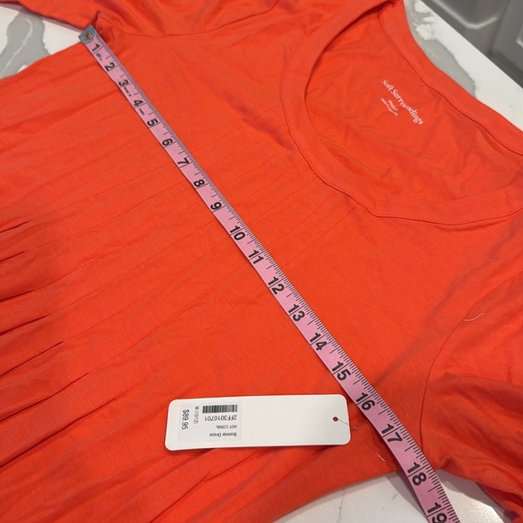NWT Soft surroundings, hot, coral dress - Picture 8 of 9